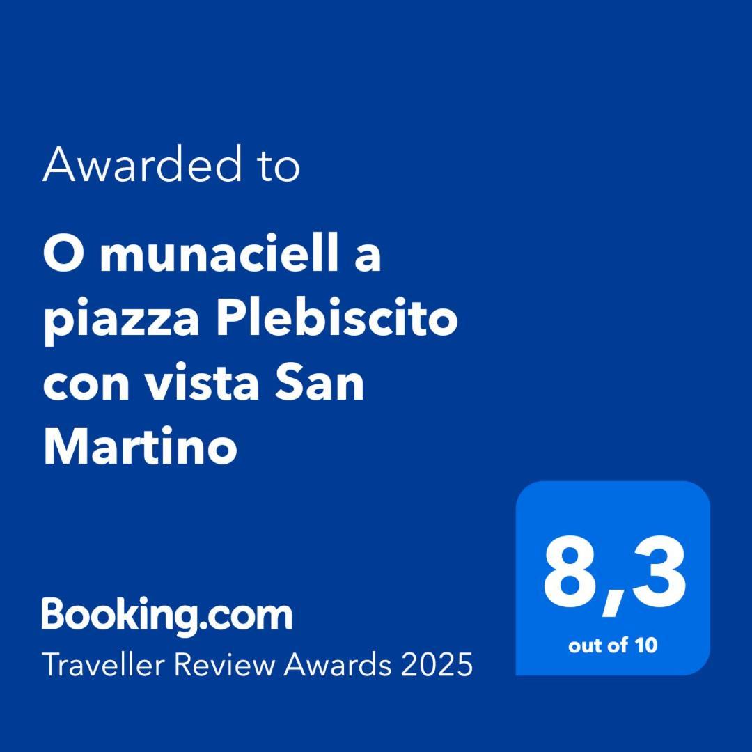 O Munaciell A Piazza Plebiscito Con Vista San Martino Appartement